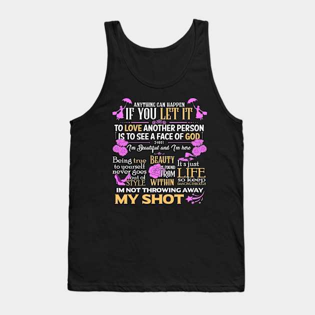 Broadway Motivational Quotes Tank Top by KsuAnn